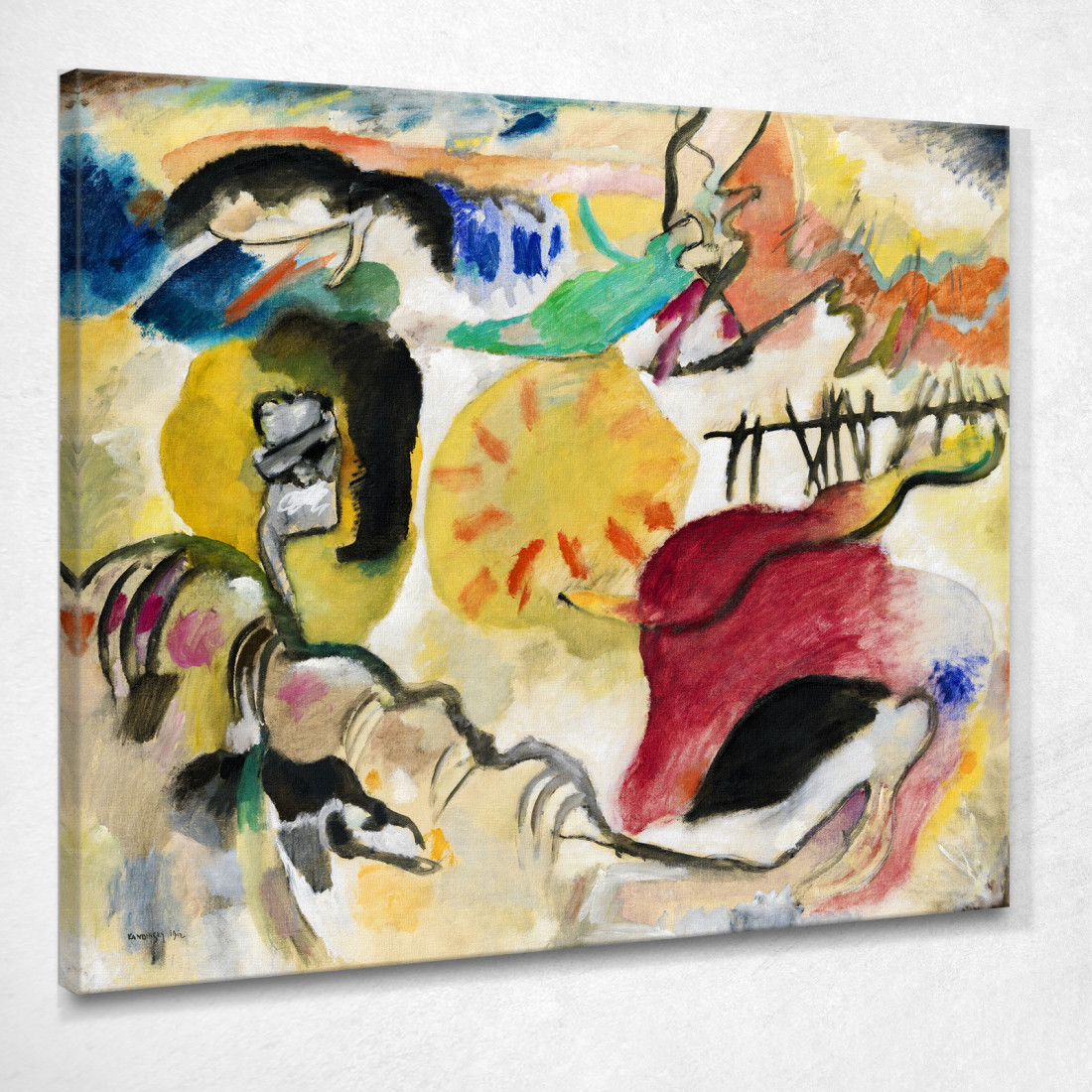 Improvvisazione 27 Giardino D'Amore Ii Wassily Kandinsky wk86 quadro stampato su tela Improvvisazione 27 Giardino D'Amore Ii Wassily Kandinsky wk86 quadro stampato su tela