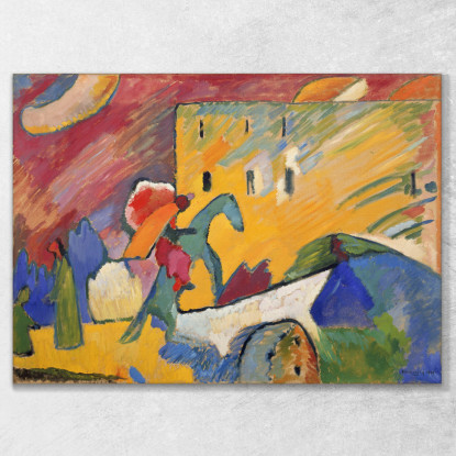 Improvvisazione 3 1909 Wassily Kandinsky wk88 quadro stampato su tela