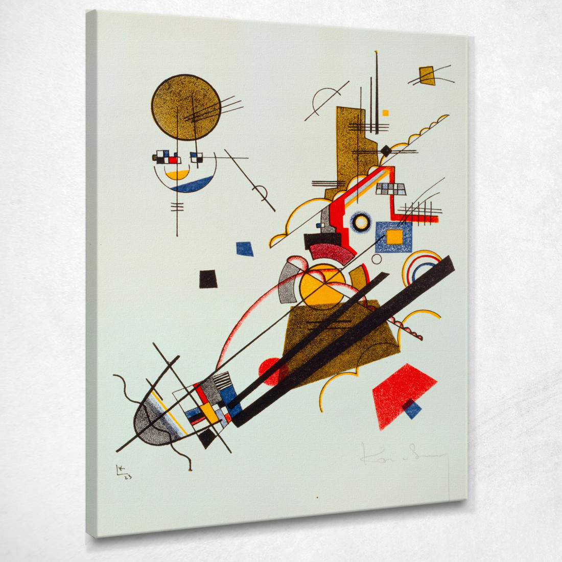 Ascensione Gioiosa 1923 Wassily Kandinsky wk102 quadro stampato su tela Ascensione Gioiosa 1923 Wassily Kandinsky wk102 quadro stampato su tela