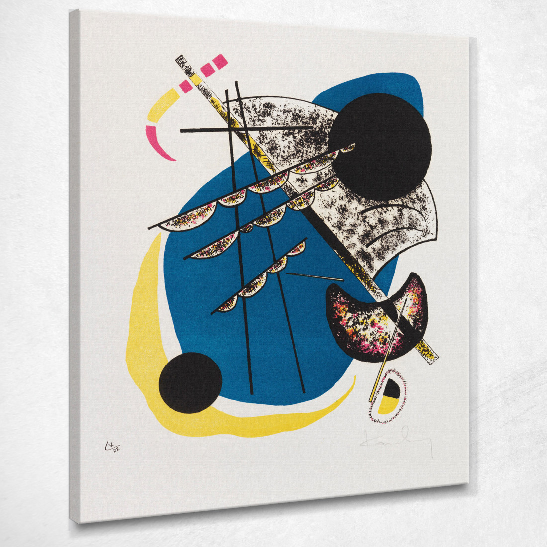 Piccoli Mondi Ii Wassily Kandinsky wk107 quadro stampato su tela Piccoli Mondi Ii Wassily Kandinsky wk107 quadro stampato su tela