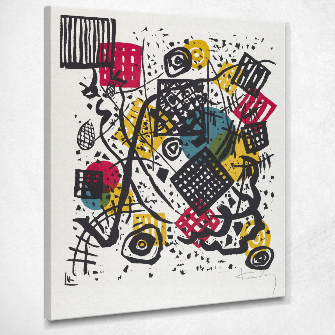 Piccoli Mondi V Piccoli Mondi V Wassily Kandinsky wk111 quadro stampato su tela Piccoli Mondi V Piccoli Mondi V Wassily Kandinsky wk111 quadro stampato su tela