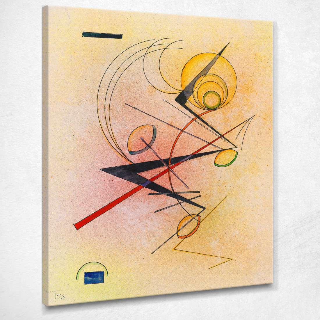 Poco Caldo Wassily Kandinsky wk115 quadro stampato su tela Poco Caldo Wassily Kandinsky wk115 quadro stampato su tela