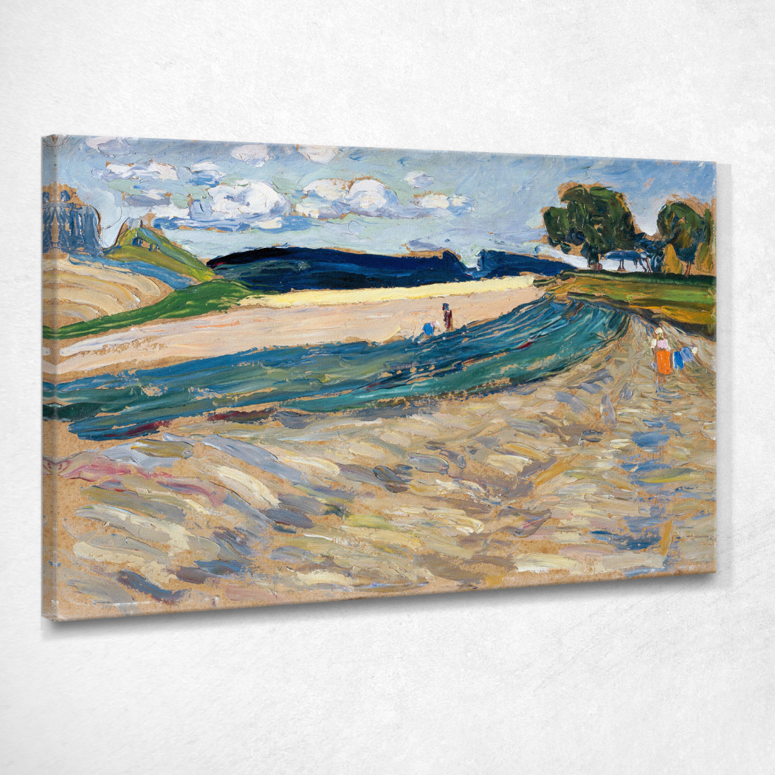 Paesaggio Con Campo Giallo Wassily Kandinsky wk145 quadro stampato su tela Paesaggio Con Campo Giallo Wassily Kandinsky wk145 quadro stampato su tela