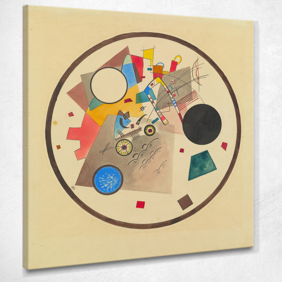 Cerchio Luminoso Wassily Kandinsky wk149 quadro stampato su tela Cerchio Luminoso Wassily Kandinsky wk149 quadro stampato su tela