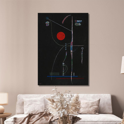 Accento Rosso Wassily Kandinsky wk156 quadro stampato su tela