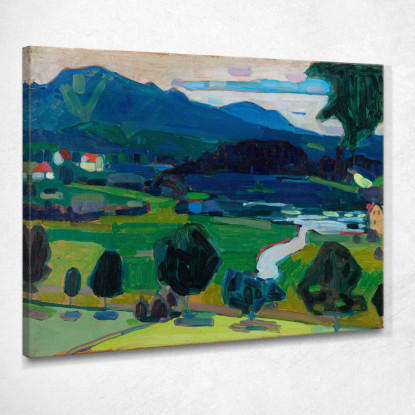 Murnau Vista Sullo Staffelsee Wassily Kandinsky wk168 quadro stampato su tela