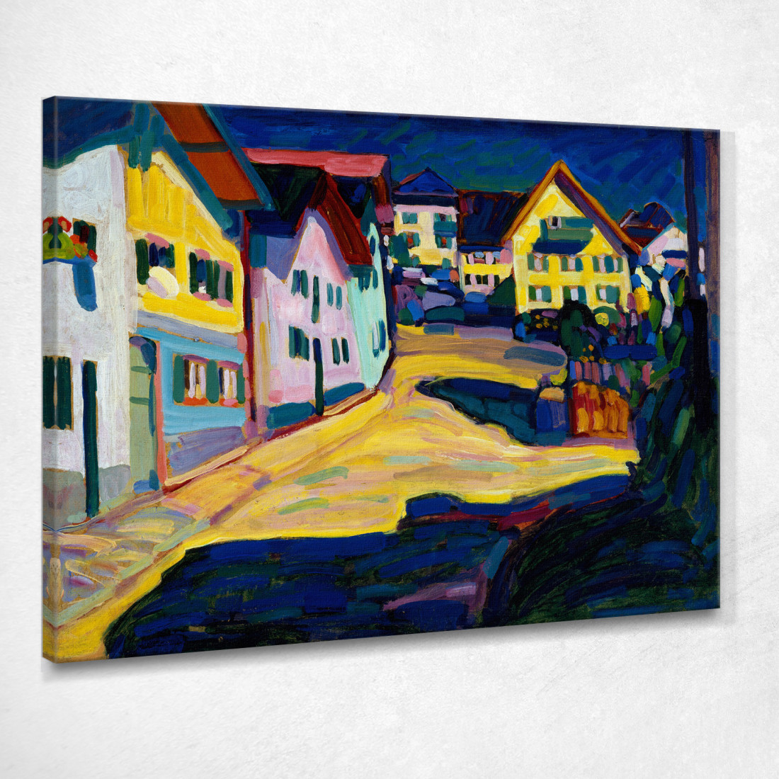 Murnau Burggrabenstrasse 1 1908 Wassily Kandinsky wk169 quadro stampato su tela