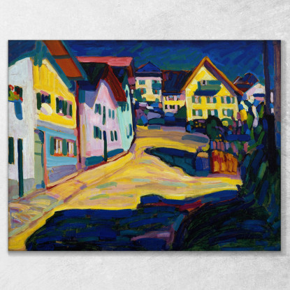 Murnau Burggrabenstrasse 1 1908 Wassily Kandinsky wk169 quadro stampato su tela