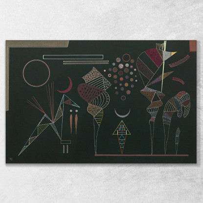 Studio Per Contrasti Ridotti Wassily Kandinsky wk291 quadro stampato su tela