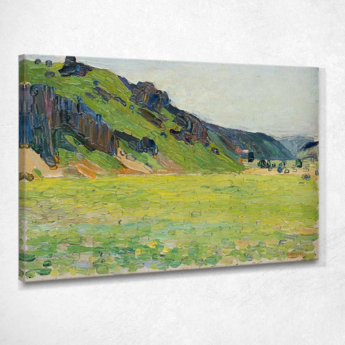 Montagne Verde Chiaro Di Kallmünz Wassily Kandinsky wk292 quadro stampato su tela Montagne Verde Chiaro Di Kallmünz Wassily Kandinsky wk292 quadro stampato su tela