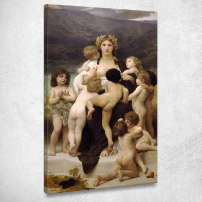 Alma Parentes William Bouguereau wbg10 quadro stampato su tela