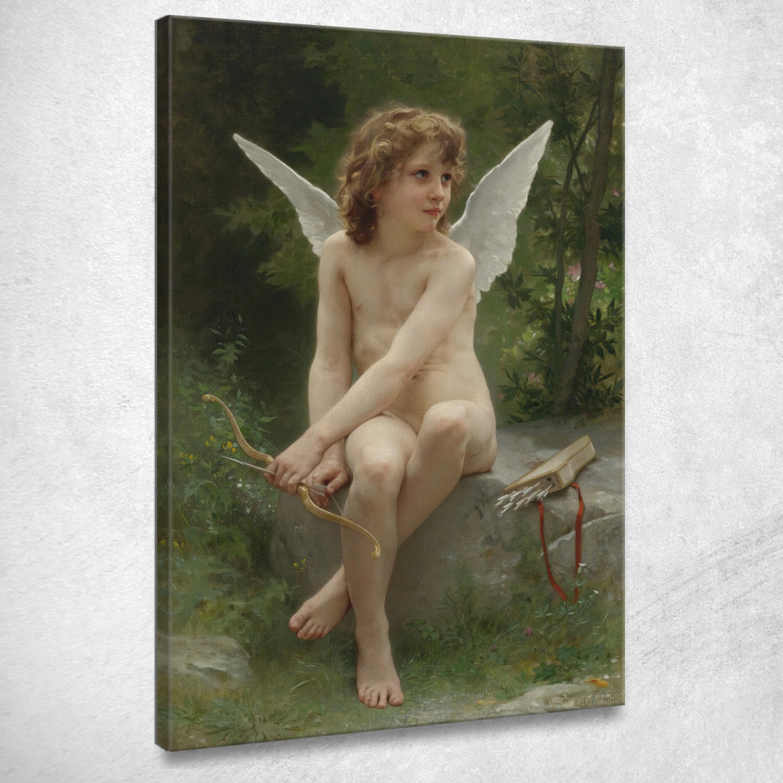L'Amore In Cerca Di Preda William Bouguereau wbg11 quadro stampato su tela L'Amore In Cerca Di Preda William Bouguereau wbg11 quadro stampato su tela