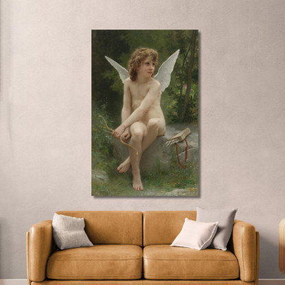 L'Amore In Cerca Di Preda William Bouguereau wbg11 quadro stampato su tela