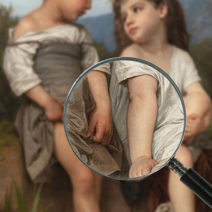Vicino Al Ruscello William Bouguereau wbg14 quadro stampato su tela