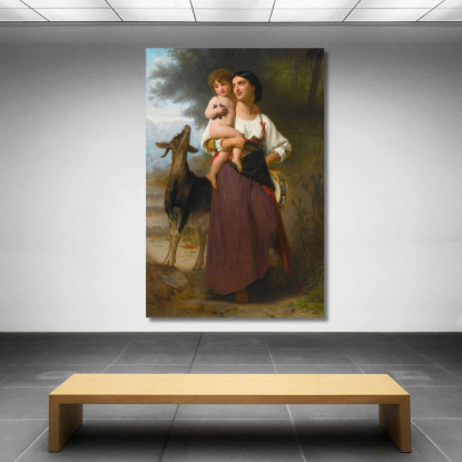 Lussuria William Bouguereau wbg28 quadro stampato su tela