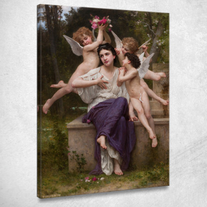 Sogno Di Primavera Sogno Di Primavera William Bouguereau wbg32 quadro stampato su tela