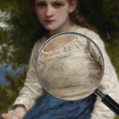 Ragazza Con Una Mela William Bouguereau wbg45 quadro stampato su tela
