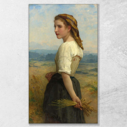 Spigolatrice William Bouguereau wbg46 quadro stampato su tela