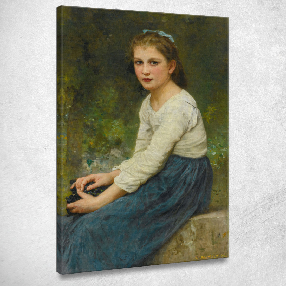 Ragazza Con L'Uva William Bouguereau wbg54 quadro stampato su tela Ragazza Con L'Uva William Bouguereau wbg54 quadro stampato su tela