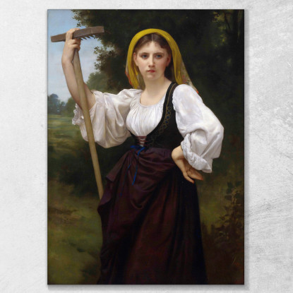 Il Voltafieno William Bouguereau wbg61 quadro stampato su tela