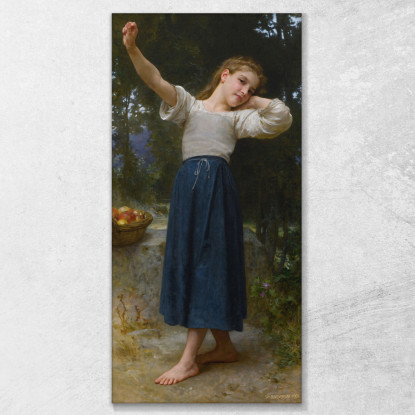 La Pigra William Bouguereau wbg67 quadro stampato su tela