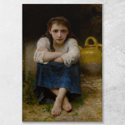 Il Serio William Bouguereau wbg73 quadro stampato su tela