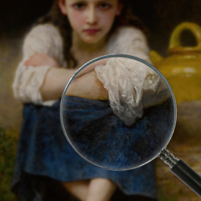 Il Serio William Bouguereau wbg73 quadro stampato su tela