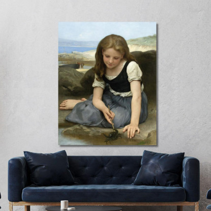 Il Granchio William Bouguereau wbg79 quadro stampato su tela