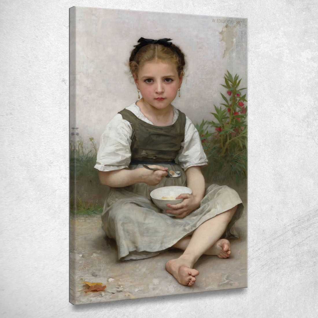 Colazione Mattutina William Bouguereau wbg80 quadro stampato su tela Colazione Mattutina William Bouguereau wbg80 quadro stampato su tela