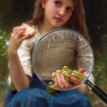 Tè Del Pomeriggio William Bouguereau wbg82 quadro stampato su tela