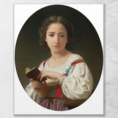 Il Libro Delle Ore William Bouguereau wbg86 quadro stampato su tela