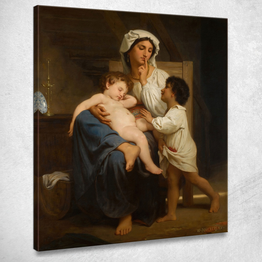 Dormire 2 William Bouguereau wbg90 quadro stampato su tela Dormire 2 William Bouguereau wbg90 quadro stampato su tela