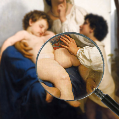 Il Sonno William Bouguereau wbg91 quadro stampato su tela