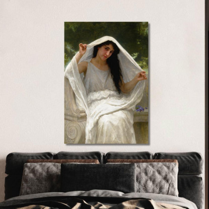 Il Velo William Bouguereau wbg94 quadro stampato su tela