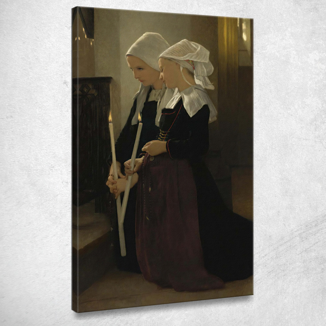 L'Augurio A Sant'Anna D'Auray William Bouguereau wbg100 quadro stampato su tela L'Augurio A Sant'Anna D'Auray William Bouguereau wbg100 quadro stampato su tela