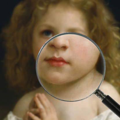Piccola Ragazza William Bouguereau wbg101 quadro stampato su tela