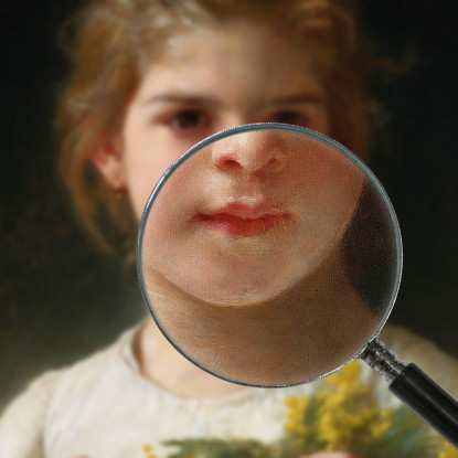 Mimosa William Bouguereau wbg117 quadro stampato su tela