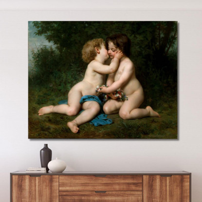 Pace William Bouguereau wbg123 quadro stampato su tela