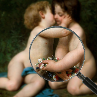 Pace William Bouguereau wbg123 quadro stampato su tela