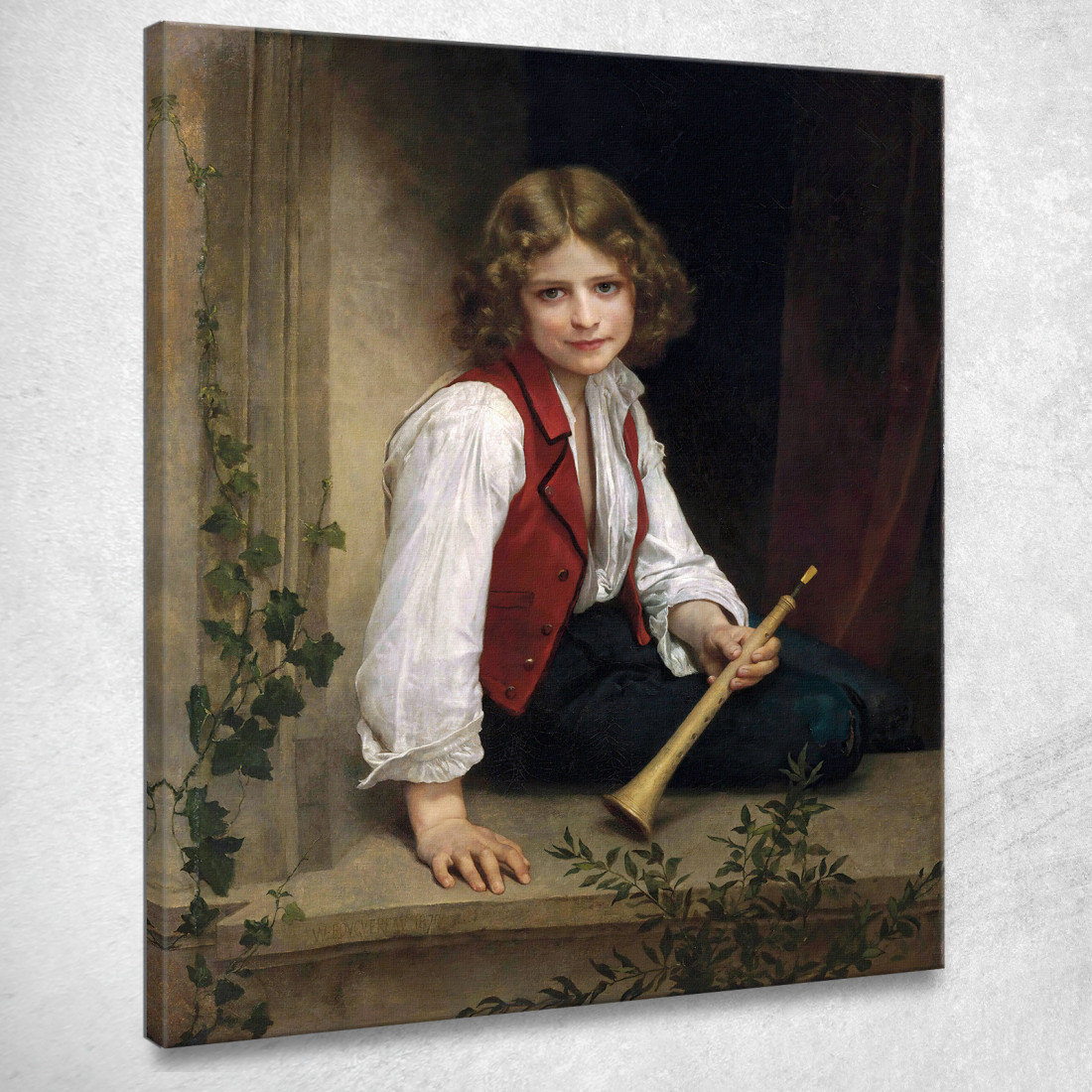 Pifferaro 2 William Bouguereau wbg127 quadro stampato su tela Pifferaro 2 William Bouguereau wbg127 quadro stampato su tela