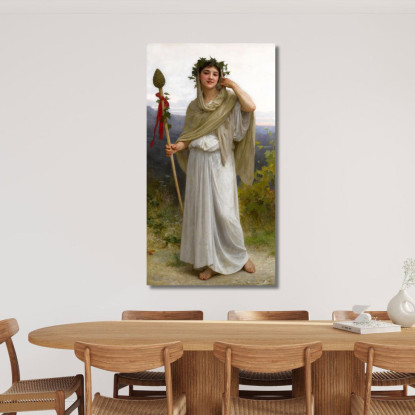 Sacerdotessa Di Bacco William Bouguereau wbg136 quadro stampato su tela
