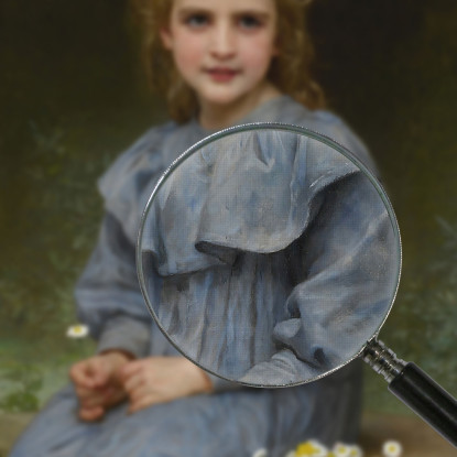 Margherite William Bouguereau wbg137 quadro stampato su tela