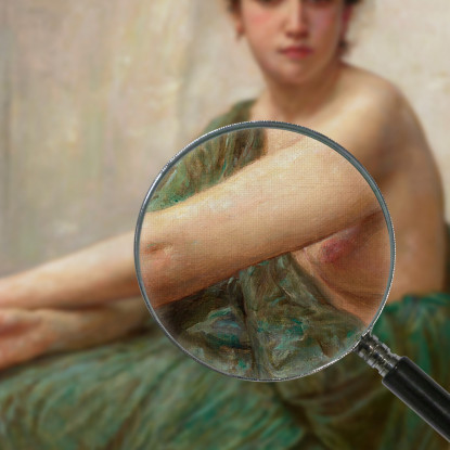 Riflessione William Bouguereau wbg141 quadro stampato su tela