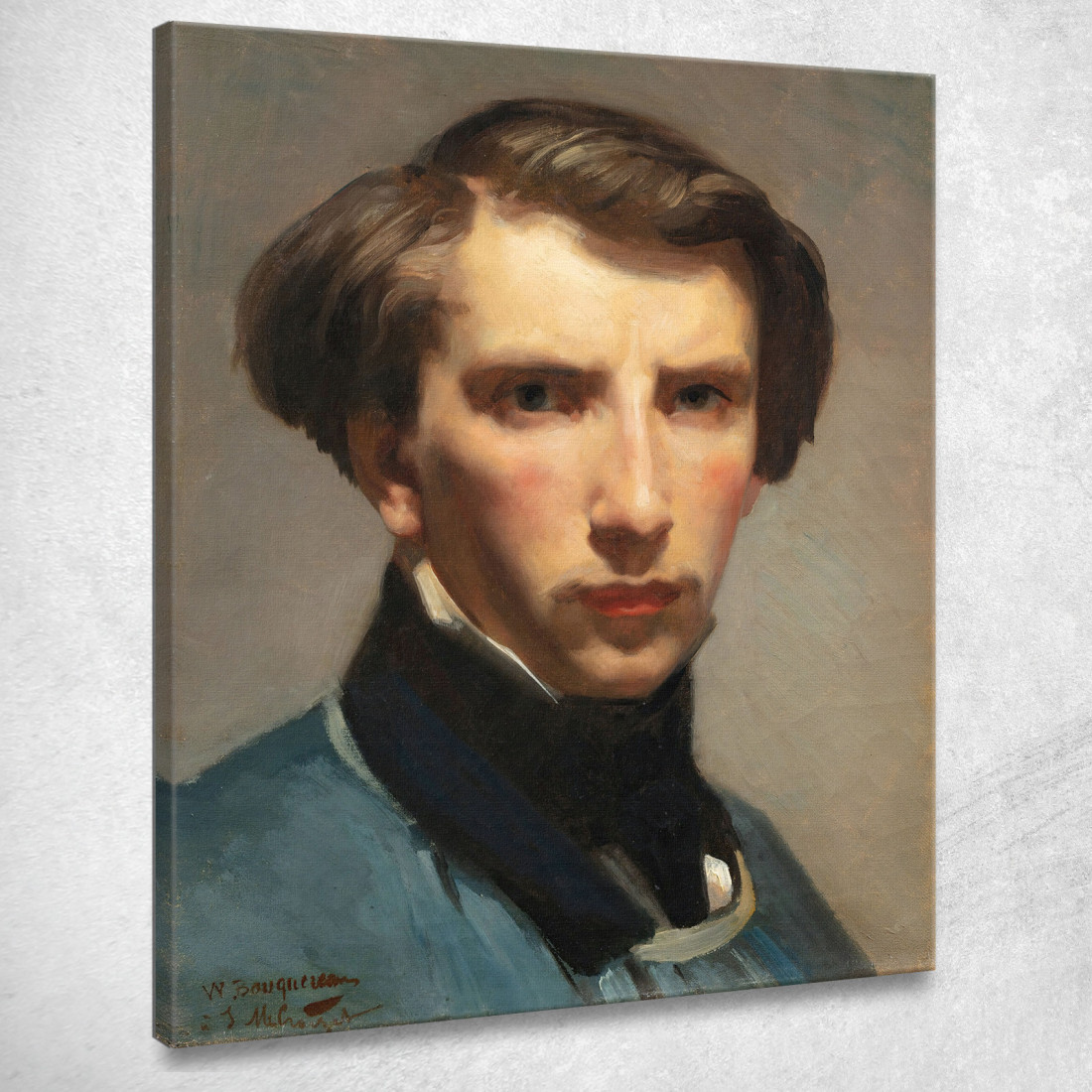 Auto Ritratto William Bouguereau wbg147 quadro stampato su tela Auto Ritratto William Bouguereau wbg147 quadro stampato su tela