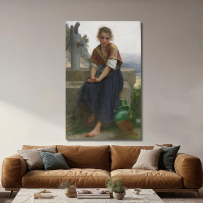 La Brocca Rotta William Bouguereau wbg154 quadro stampato su tela
