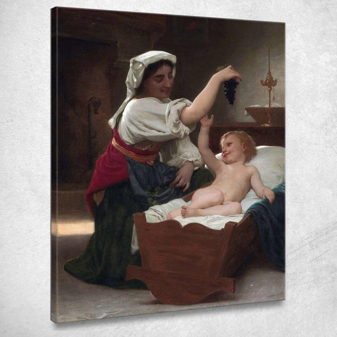 Il Grappolo D'Uva William Bouguereau wbg155 quadro stampato su tela Il Grappolo D'Uva William Bouguereau wbg155 quadro stampato su tela