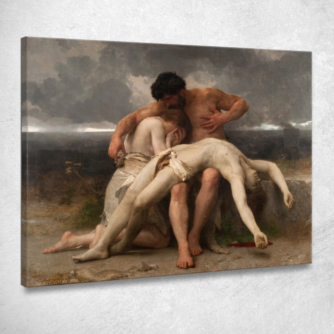 Il Primo Lutto William Bouguereau wbg159 quadro stampato su tela Il Primo Lutto William Bouguereau wbg159 quadro stampato su tela