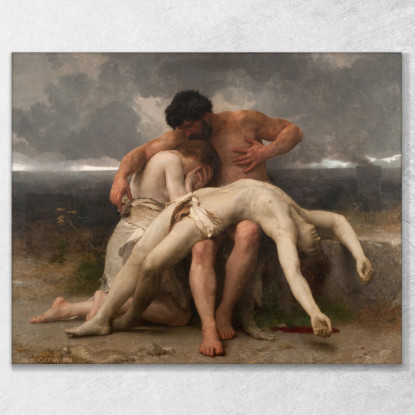 Il Primo Lutto William Bouguereau wbg159 quadro stampato su tela