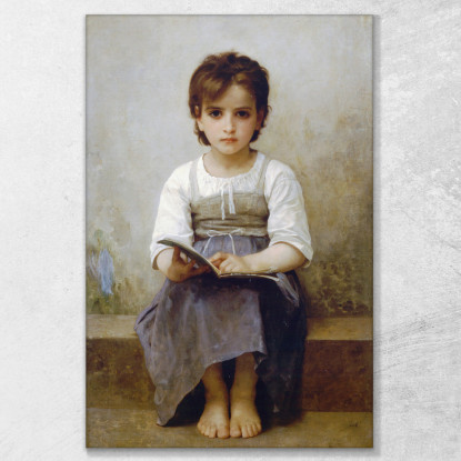 La Dura Lezione William Bouguereau wbg161 quadro stampato su tela