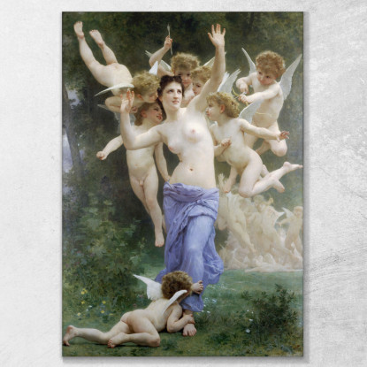 L'Invasione William Bouguereau wbg162 quadro stampato su tela